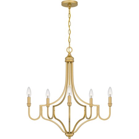Quoizel Mabel Chandelier 5 Lights Light Gold MAB5026LG